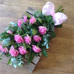 Twelve Rose Tied Sheaf