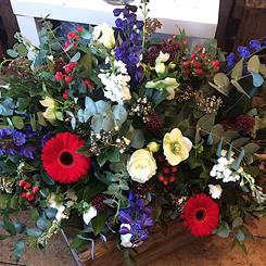 Red, White and Blue Spray