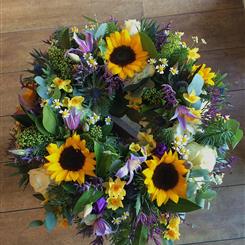 Yellow and Purple Wreath