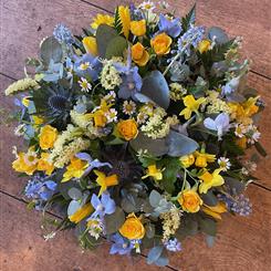 Yellow and Blue Posy