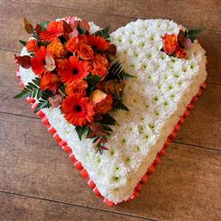 Orange Based Heart